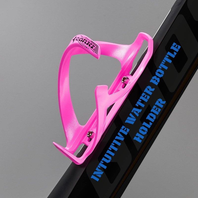 corki Cycles Bike Water Bottle Holder Right Side Load Water Bottle Cage for Road, MTB, Gravel Bicycles Magenta Pink 2 Pack - Image 5